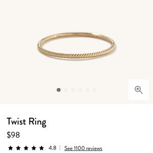 MEJURI twist stacker ring
